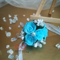 Сватбена бутониера за ръка гривна Селин, снимка 6 - Кетъринг - 20658500