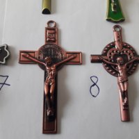 Метални релефни детайлни кръстове-4, снимка 7 - Колиета, медальони, синджири - 23383599