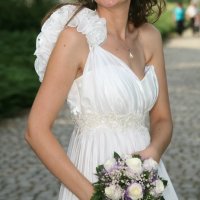 Булчинска рокля тип "Гръцка богиня", снимка 2 - Сватбени рокли - 22406349