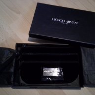 Нова чанта/клъч кадифе Giorgio Armani Velvet Black Wristlet оригинал, снимка 18 - Чанти - 12744741