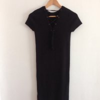 нова черна рокля bershka, снимка 9 - Рокли - 20839772