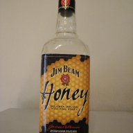 Празна колекционерска бутилка / шише от бърбън уиски Jim Beam Bourbon Honey, картонена кутия,алкохол, снимка 8 - Други ценни предмети - 10255680