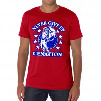 Тениска WWE Кеч John Cena Джон Сина "Never Give up Cenation"мъжки,детски, снимка 2 - Тениски - 24778513