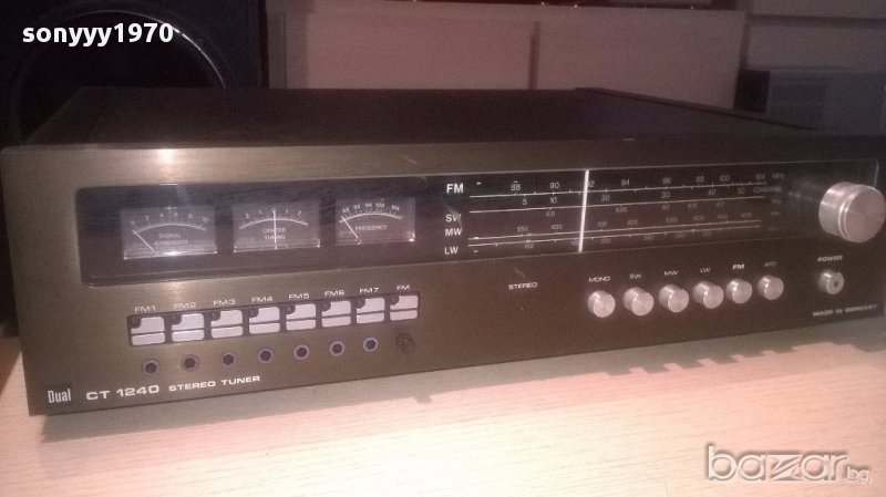 dual ct1240 stereo tuner-made in germany-внос швеицария, снимка 1