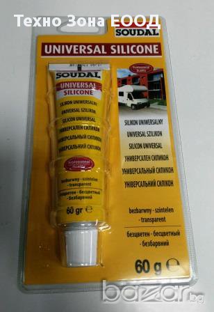 Универсален безцветен силикон, SOUDAL, снимка 1