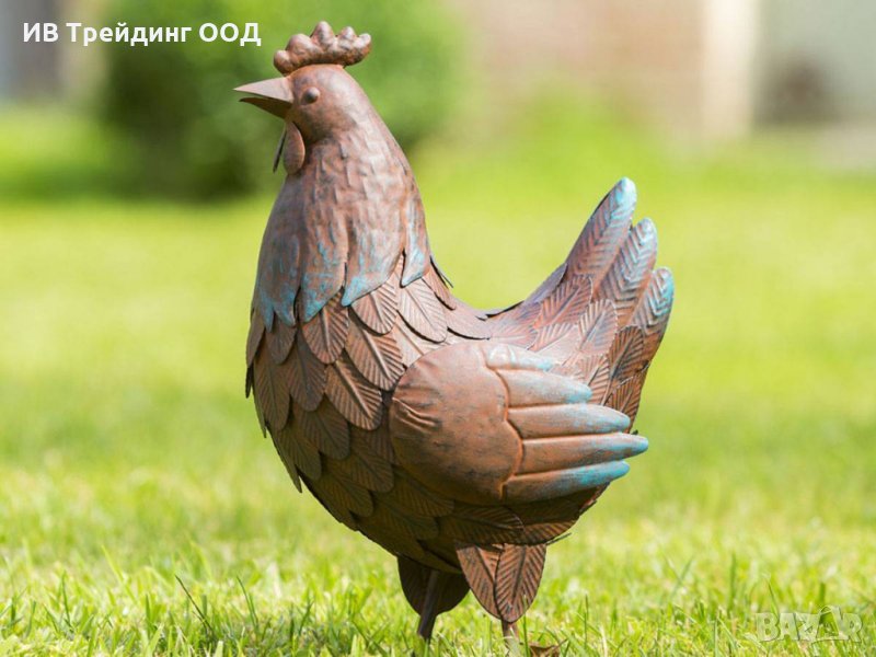 кокошка- метална фигура, снимка 1