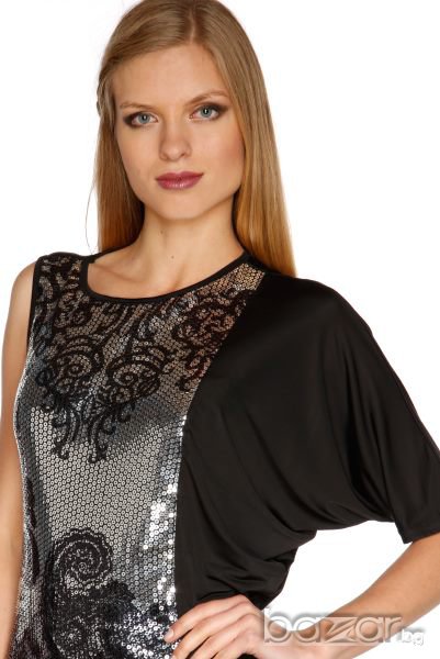 Черна парти блуза, снимка 1