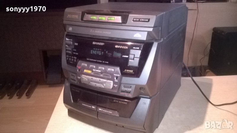 sharp cd/tuner rds/amplifier/deck reverse/aux-от швеицария, снимка 1