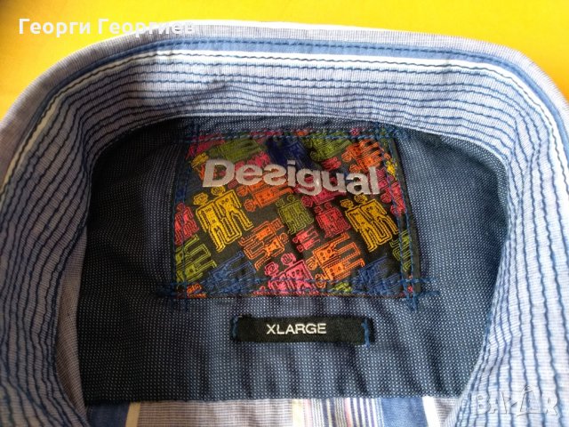 Мъжка риза Desigual/Дезигуал, 100% оригинал, снимка 3 - Ризи - 22440471
