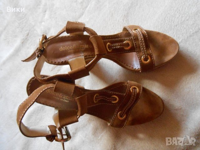 Дамски кожени сандали на ток Dolce amaro italian brand , снимка 10 - Дамски обувки на ток - 22046248