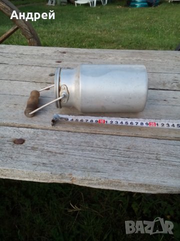 Стара алуминиева котленка #2, снимка 4 - Антикварни и старинни предмети - 26158488