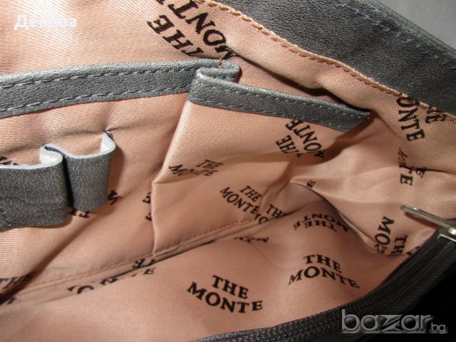 ЕСТЕСТВЕНА КОЖА на ТHE MONTE - дамска маркова чанта, снимка 6 - Чанти - 12780098