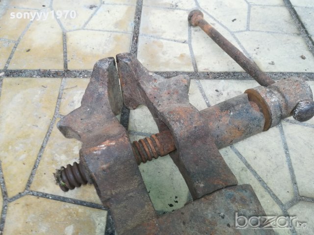 поръчано-ковашко голямо старо менгеме-50х30х10см-метално, снимка 13 - Антикварни и старинни предмети - 20831388