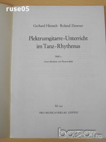 Ноти "Plektrumgit.Unterricht im Tanz rhythmus-HEFT-2"-44стр., снимка 2 - Художествена литература - 15178507