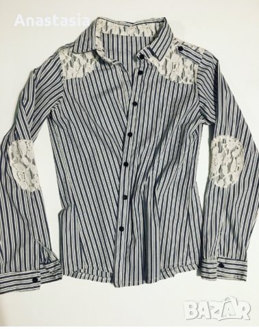 Дамска риза с дантела, снимка 1 - Ризи - 25480659