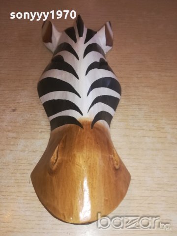 ретро колекция-дървена маска-зебра-31х12х7см-внос швеицария, снимка 11 - Колекции - 20951486