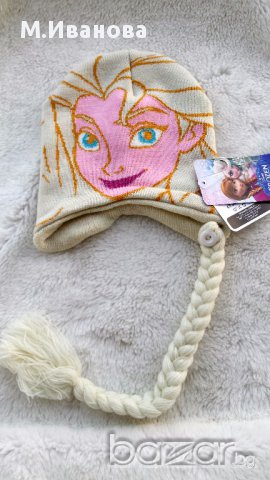 Шапка Елза - Замръзналото кралство 3-7 години, снимка 2 - Шапки, шалове и ръкавици - 15945920