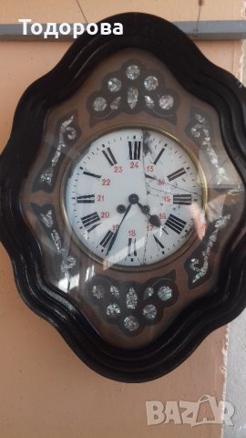 Старинен стенен механичен часовник, снимка 9 - Антикварни и старинни предмети - 22832489