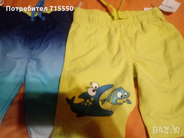 Комплект нови панталонки за плуване и плаж 2 броя 