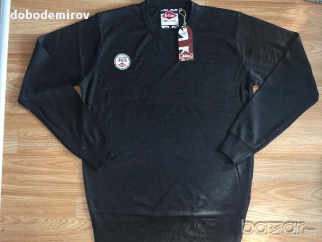 Нов мъжки пуловер Lee Cooper Crew Knit Jumper, оригинал, снимка 2 - Пуловери - 16946819