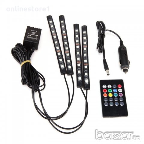 Неон за кола - всички цветове + дистанционно, снимка 14 - Аксесоари и консумативи - 20224369