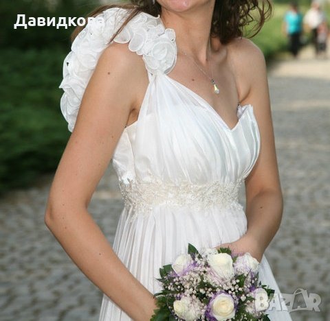 Булчинска рокля тип "Гръцка богиня", снимка 2 - Сватбени рокли - 22406349
