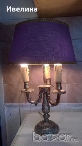 стара месингова лампа-арт деко, снимка 4 - Осветление - 18277317