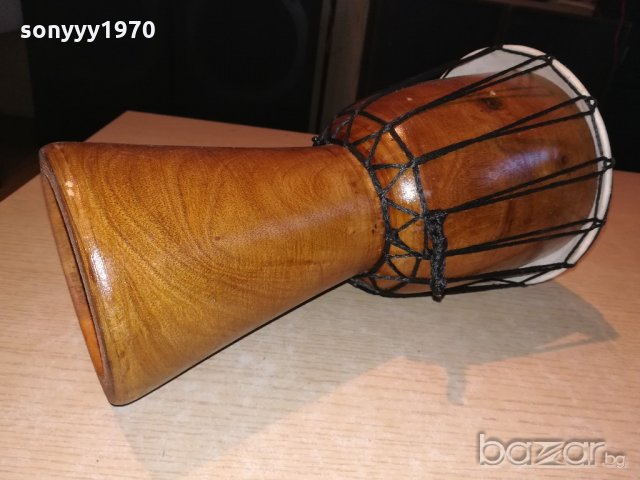 дървена тарамбука с оплетка-внос швеицария-30х17см