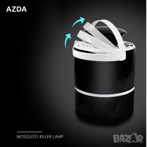 USB Лампа за комари капан за комари , снимка 3 - Настолни лампи - 25784257