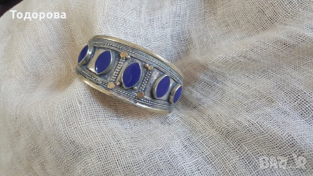 Старинна арабска гривна с  камъни, снимка 7 - Антикварни и старинни предмети - 25316930