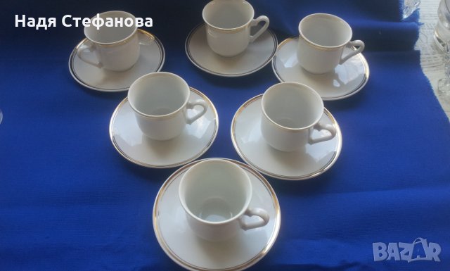  сервиз за кафе 6 чаши и 6 чинийки, снимка 3 - Чаши - 25551116