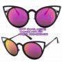 котешки слънчеви очила с розови стъкла, снимка 2