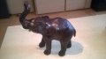 ГОЛЯМ Слон-голям-кожено покритие-30х30х13см-внос швеицария, снимка 7