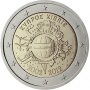 2 Евро монети (възпоменателни) емитирани 2012г(10-та годишнина от въвеждането на еврото), снимка 4