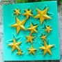 13 малки релефни звезди силиконов молд форма декорация торта фондан шоколад и др., снимка 2