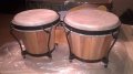 New bongos set+cd-40x23x19-made in germany-внос швеицария, снимка 1 - Ударни инструменти - 16949410