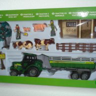 трактор с ремарке-ферма, снимка 1 - Рисуване и оцветяване - 12861782