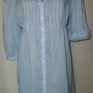 Рокля тип риза от много фин индииски памук ”Н&М”® / голям размер , снимка 1 - Рокли - 14788752