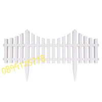 Бяла градинска ограда-240х32 см./ декоративна градинска ограда, снимка 7 - Градински мебели, декорация  - 24694368