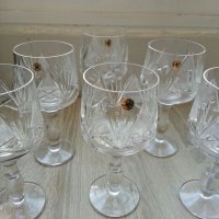 Кристални чаши за вино гравирани, снимка 2 - Антикварни и старинни предмети - 22330718