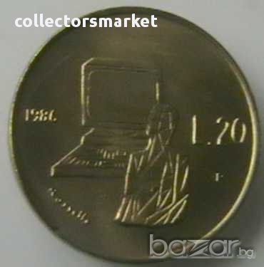 20 лири 1986, Сан Марино, снимка 1