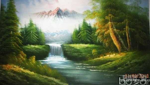 -20%Продавам картини с размери 90 х 120 см. рисувани с маслени бои върху платно ,бартер за лапто, снимка 1