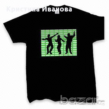 Светещ парти тениска, снимка 1