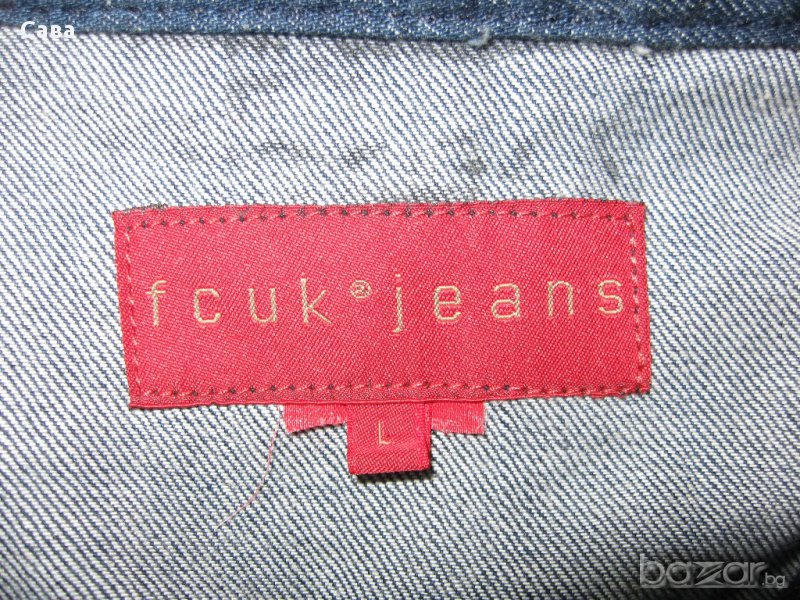 Дънково яке FCUK  мъжко,размер л, снимка 1
