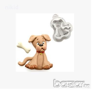 3D куче и кокал силиконов молд форма декорация и украса торта фондан бисквитки, снимка 1
