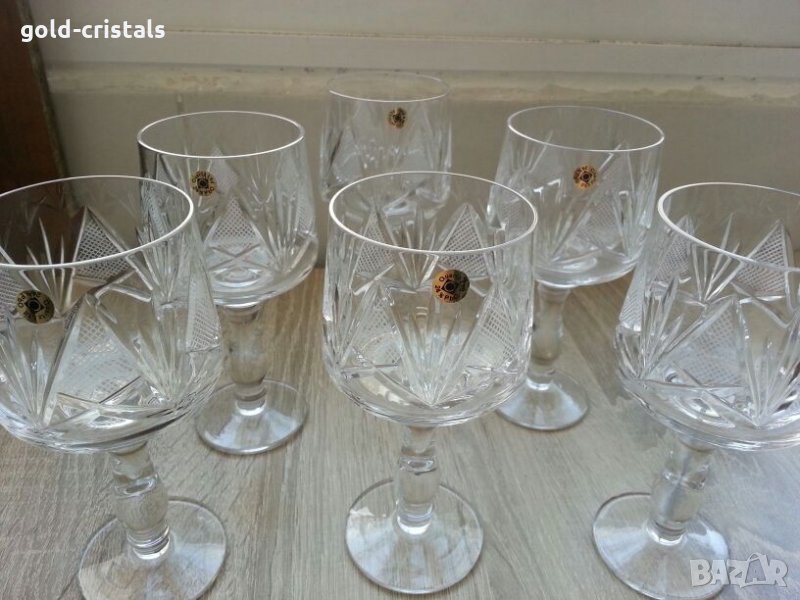 Кристални чаши за вино  ракия уиски коняк вода , снимка 1