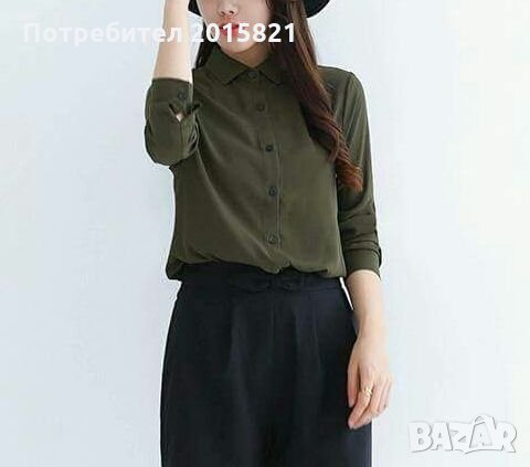 Риза тъмно зелена, снимка 2 - Ризи - 22797839