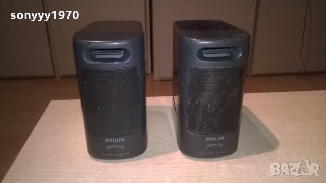 philips-2 броя тонколони-18х16х10см-внос швеицария, снимка 6 - Тонколони - 24578140