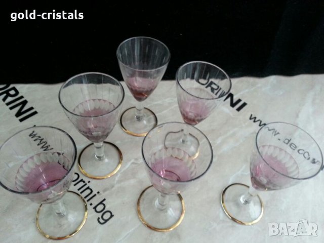 Ретро стъклени чаши чашки  53г, снимка 5 - Антикварни и старинни предмети - 24738338