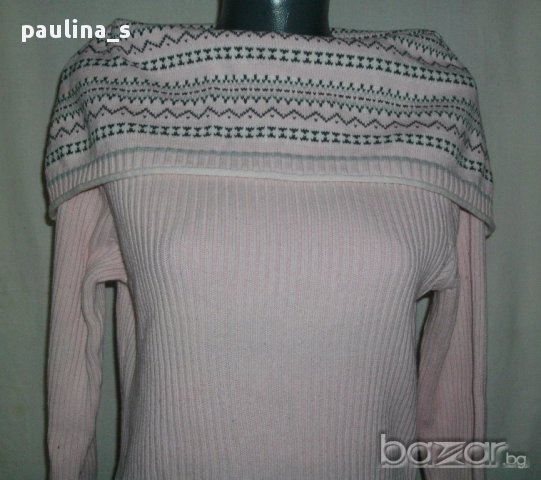  Дамски пуловер тип туника с богата яка "Cato"woman-памук, снимка 2 - Блузи с дълъг ръкав и пуловери - 16477527